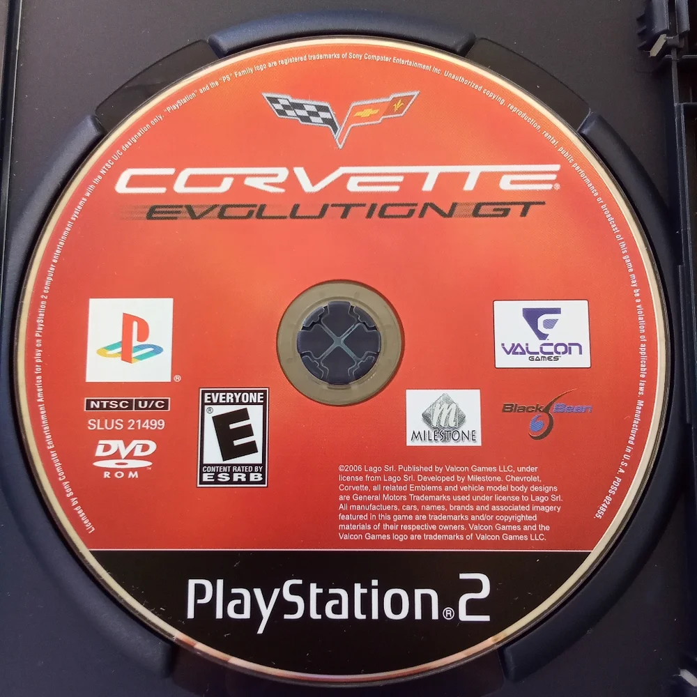 PS2 Corvette Evolution GT for PlayStation 2 Car Racing Video Game
